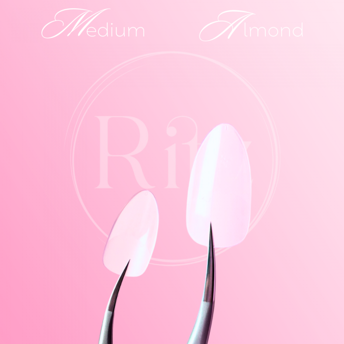 Гелеві тіпси для нарощування Medium Almond